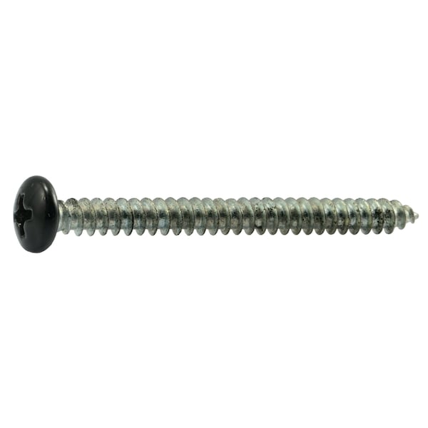 Midwest Fastener Sheet Metal Screw, #10 x 2 in, Painted Steel Pan Head Phillips Drive, 15 PK 37874 - main